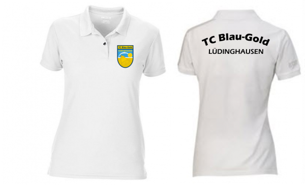 TCBG Poloshirt Damen weiß